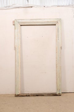 Italian 18th Century Carved & Painted Wood Interior Doorway Casement