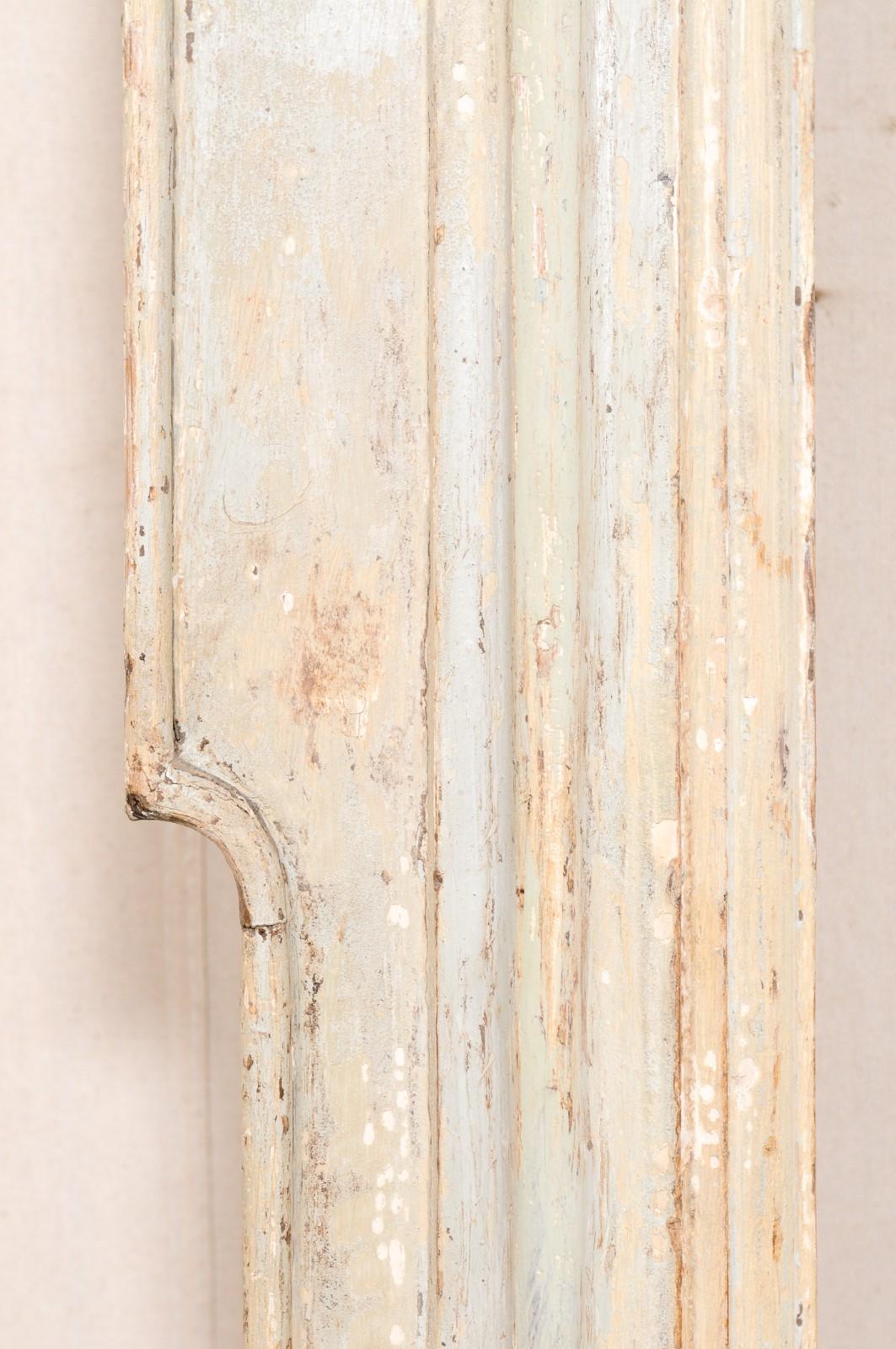 Italienisch 18. Jahrhundert geschnitzt & gemalt Wood Interior Doorway Casement im Angebot 4