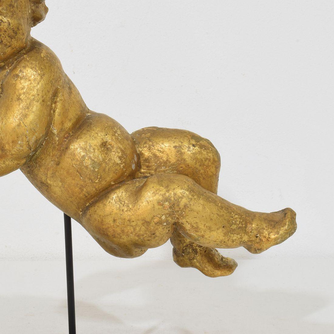 Angelo barocco in legno intagliato del XVIII secolo in vendita 2