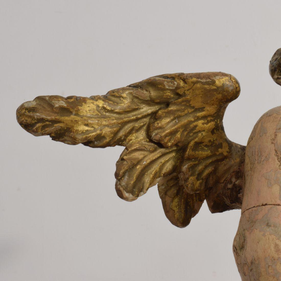 Italian 18th Century Carved Wooden Baroque Angel 8