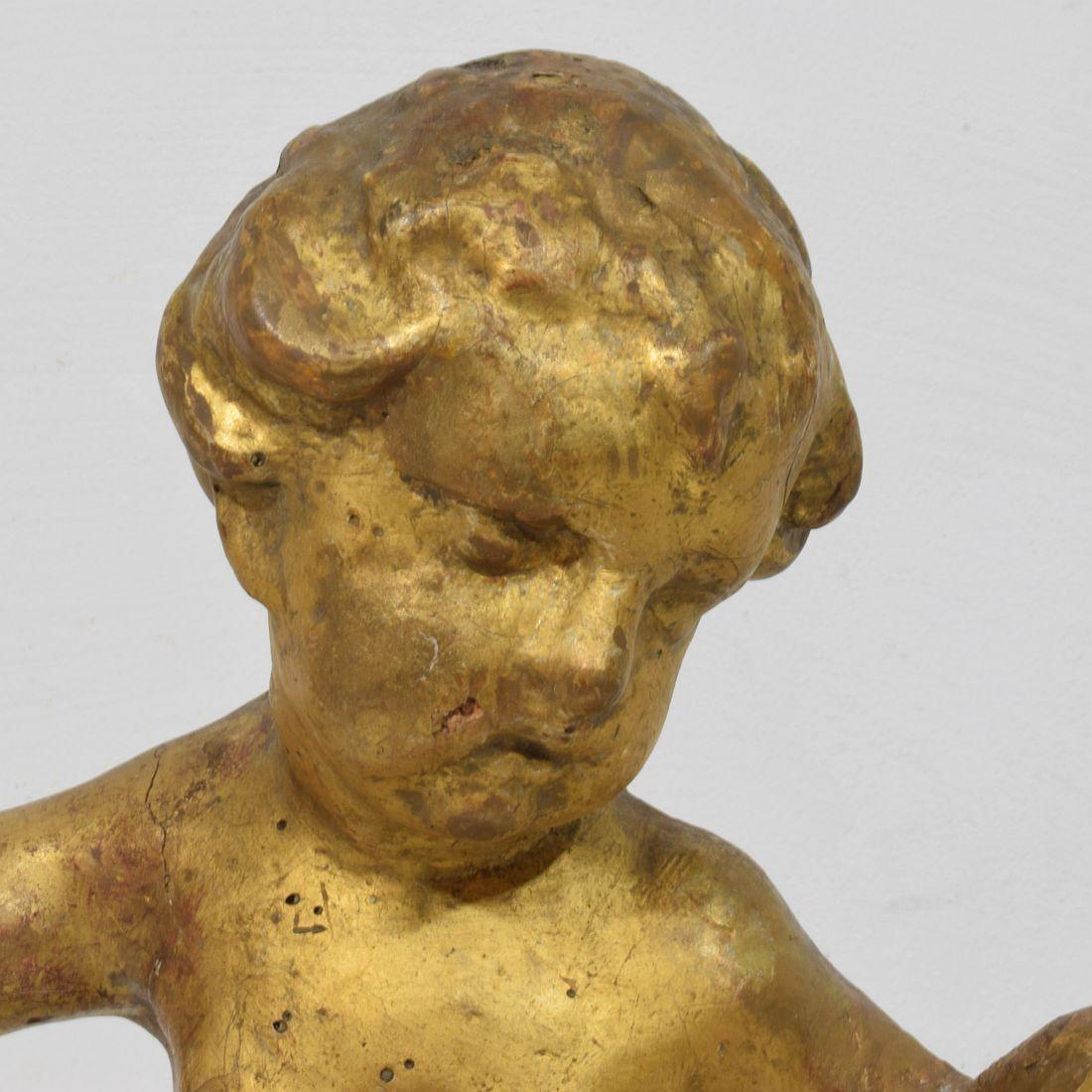 Angelo barocco in legno intagliato del XVIII secolo in vendita 7