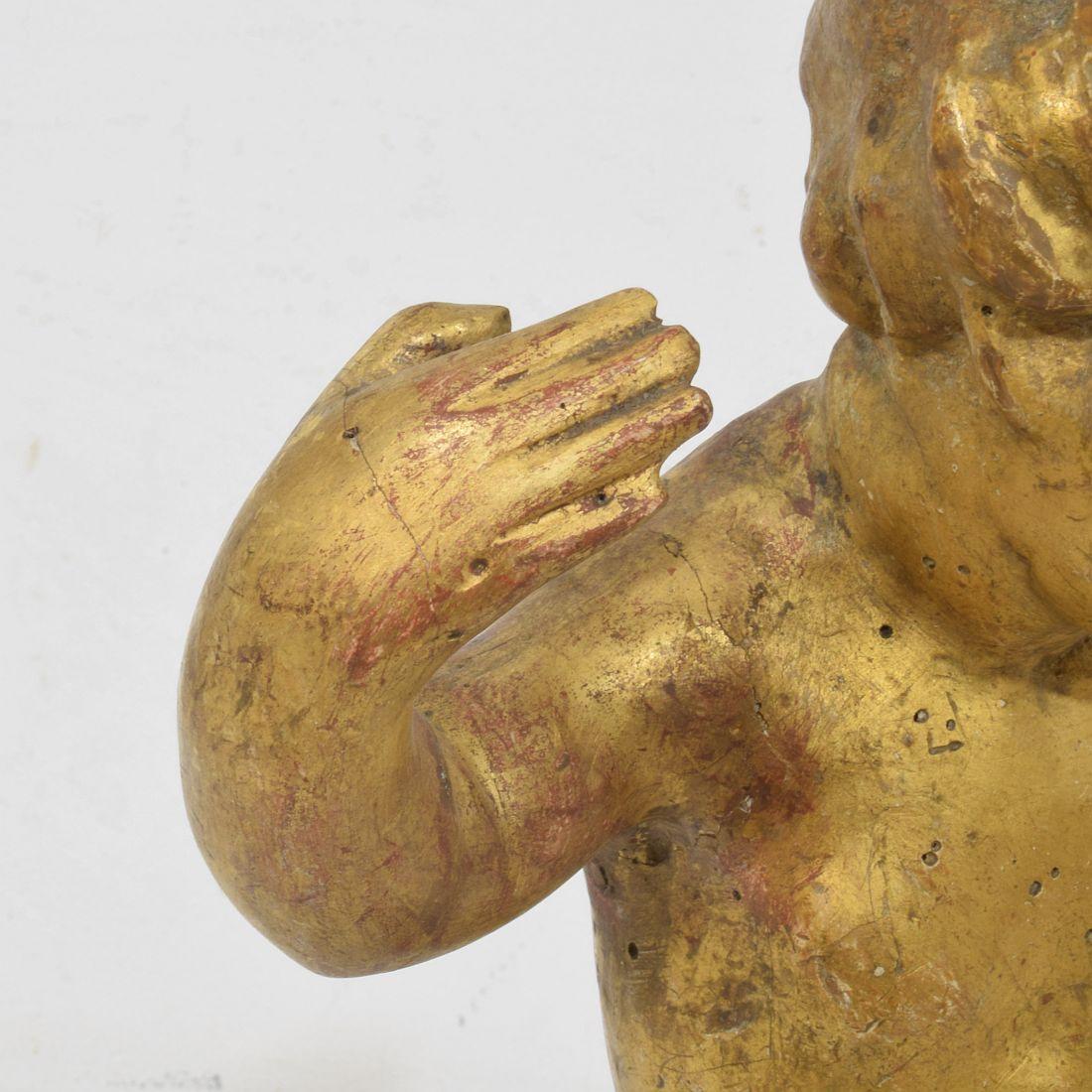 Angelo barocco in legno intagliato del XVIII secolo in vendita 9