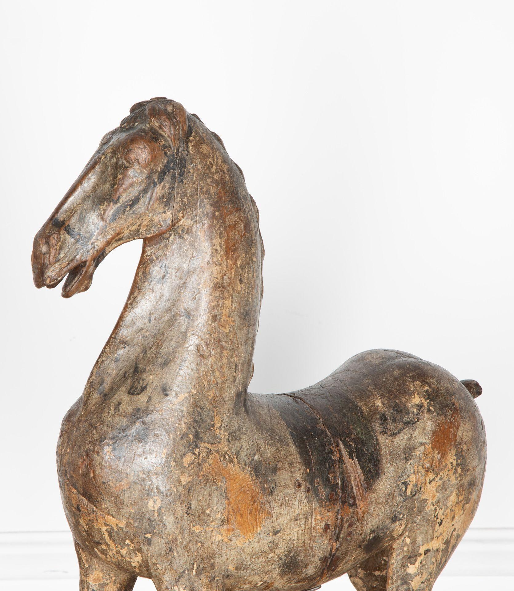 Caballo italiano de madera tallada del siglo XVIII en Bueno Estado en Gloucestershire, GB