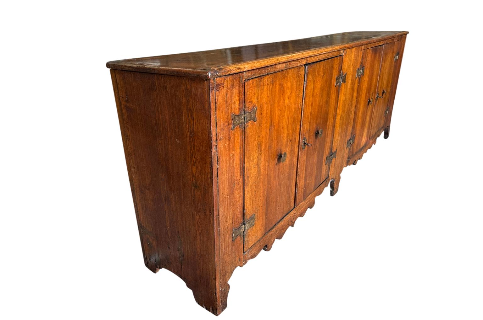 Italian 18th Century Credenza In Good Condition For Sale In Round Top, TX