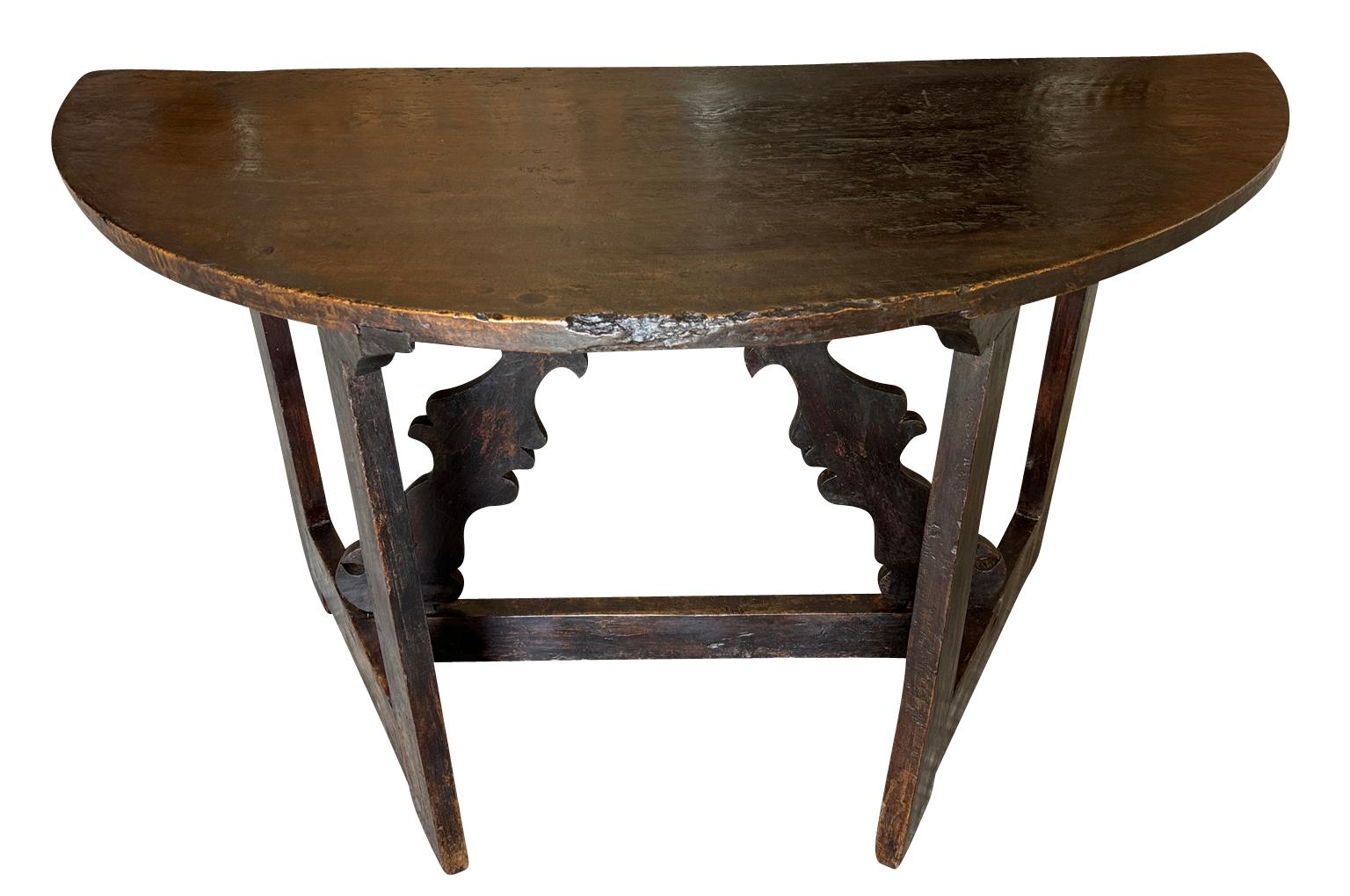 Table console Demo Lune italienne du 18ème siècle Bon état - En vente à Round Top, TX