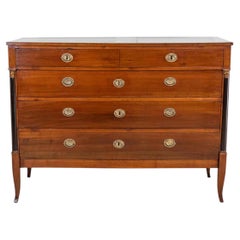 Cassettiera italiana in ciliegio del XVIII secolo Directoire