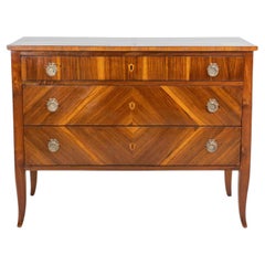 Italian 18th Century Directoire Walnut Chest of Drawers