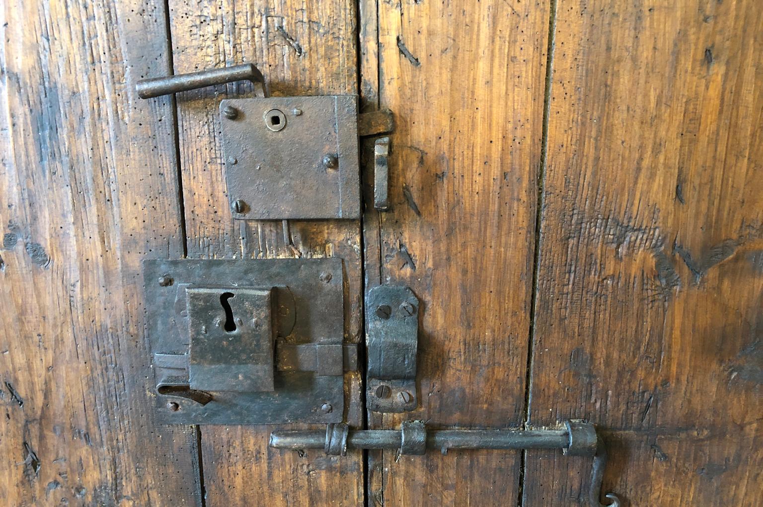 Iron Italian 18th Century Entry Doors For Sale