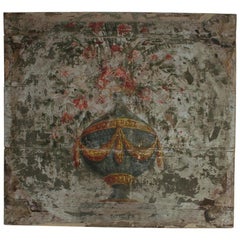 Italian 18th Century Fresco Style Painted Panel