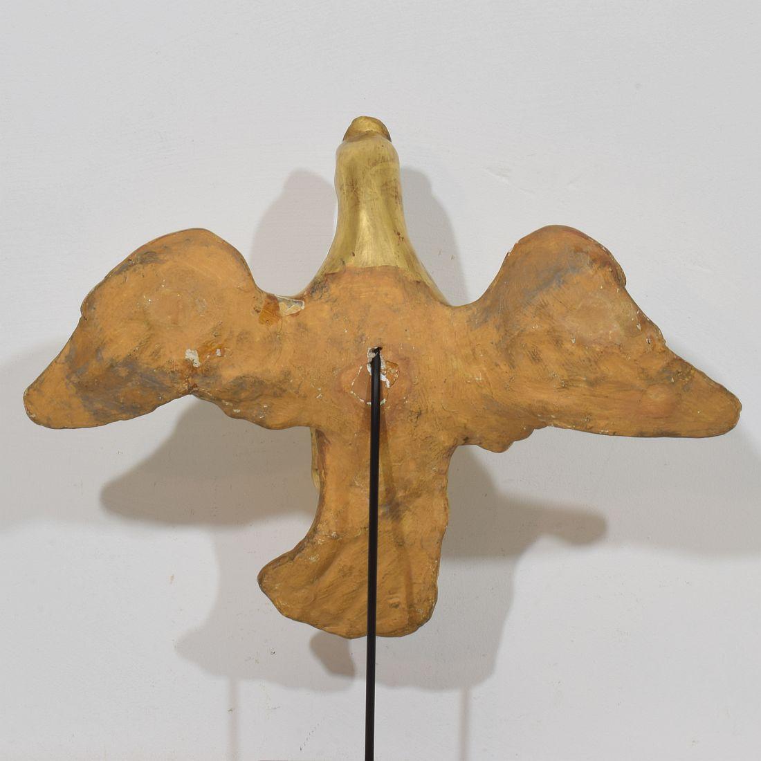 Italian 18th Century Gilded Paper Mache Dove/ Holy Spirit For Sale 7