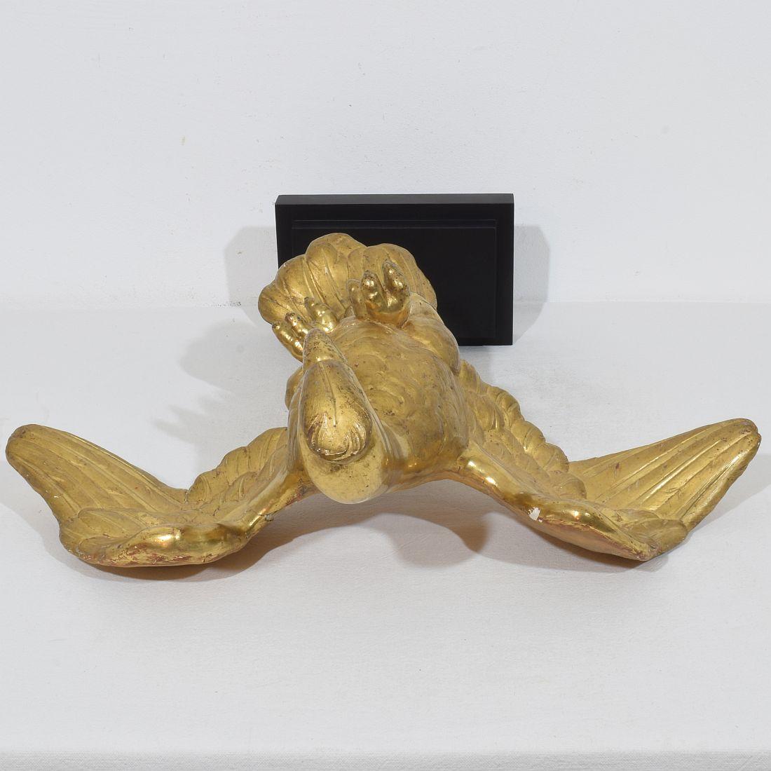 Italian 18th Century Gilded Paper Mache Dove/ Holy Spirit For Sale 14