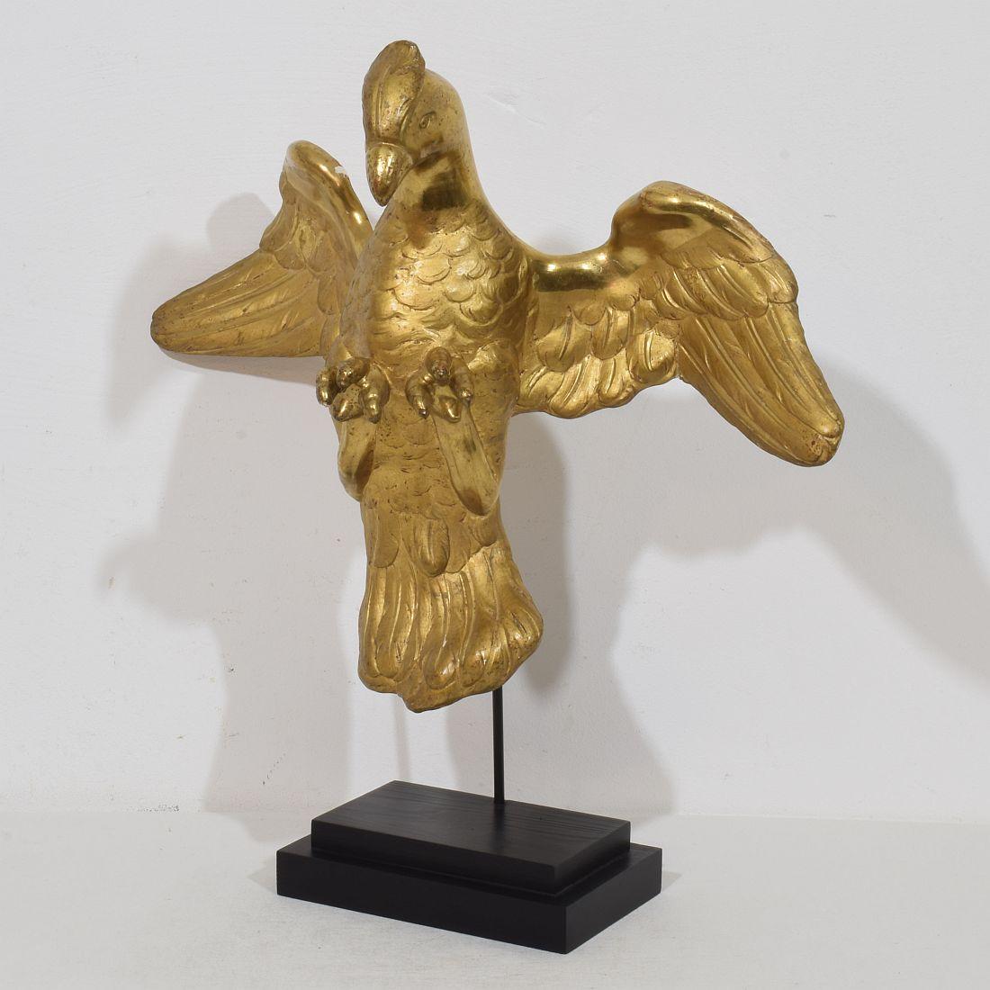 Gilt Italian 18th Century Gilded Paper Mache Dove/ Holy Spirit For Sale