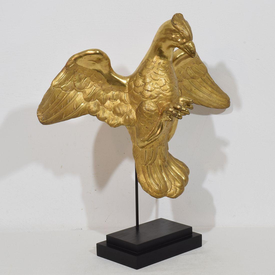 18th Century and Earlier Italian 18th Century Gilded Paper Mache Dove/ Holy Spirit For Sale