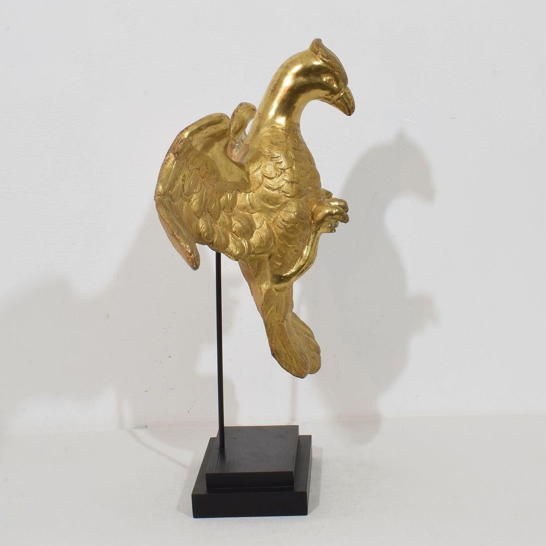 Italian 18th Century Gilded Paper Mache Dove/ Holy Spirit For Sale 1