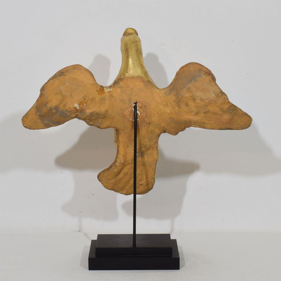 Italian 18th Century Gilded Paper Mache Dove/ Holy Spirit For Sale 2