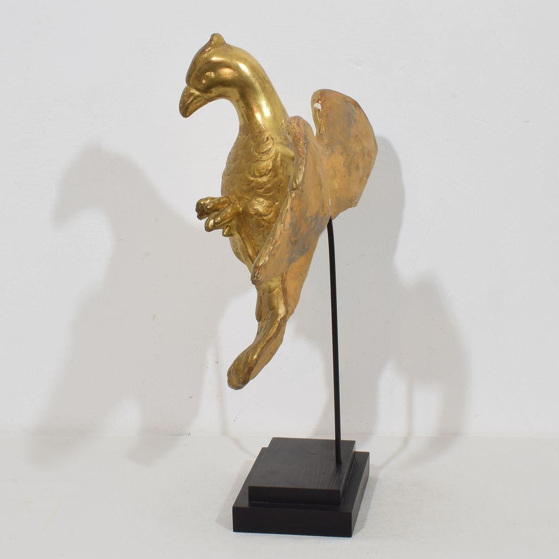 Italian 18th Century Gilded Paper Mache Dove/ Holy Spirit For Sale 3