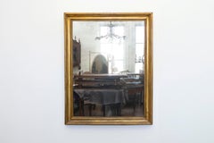 Italian 18th Century Giltwood Framed Mirror with Rustic Character