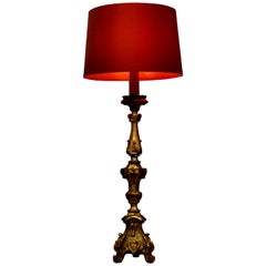Italian 18th Century Giltwood Lamp