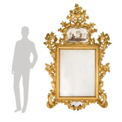 Italian 18th Century Giltwood Venetian Mirror
