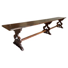 Tavolo da console italiano del XVIII secolo a grande scala