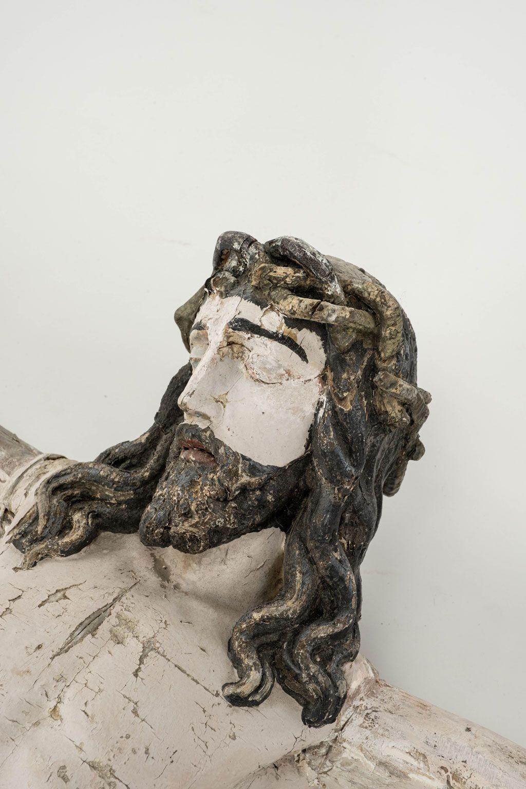 Italian 18th Century Hand-carved Corpus Christi in Original Paint For Sale 3
