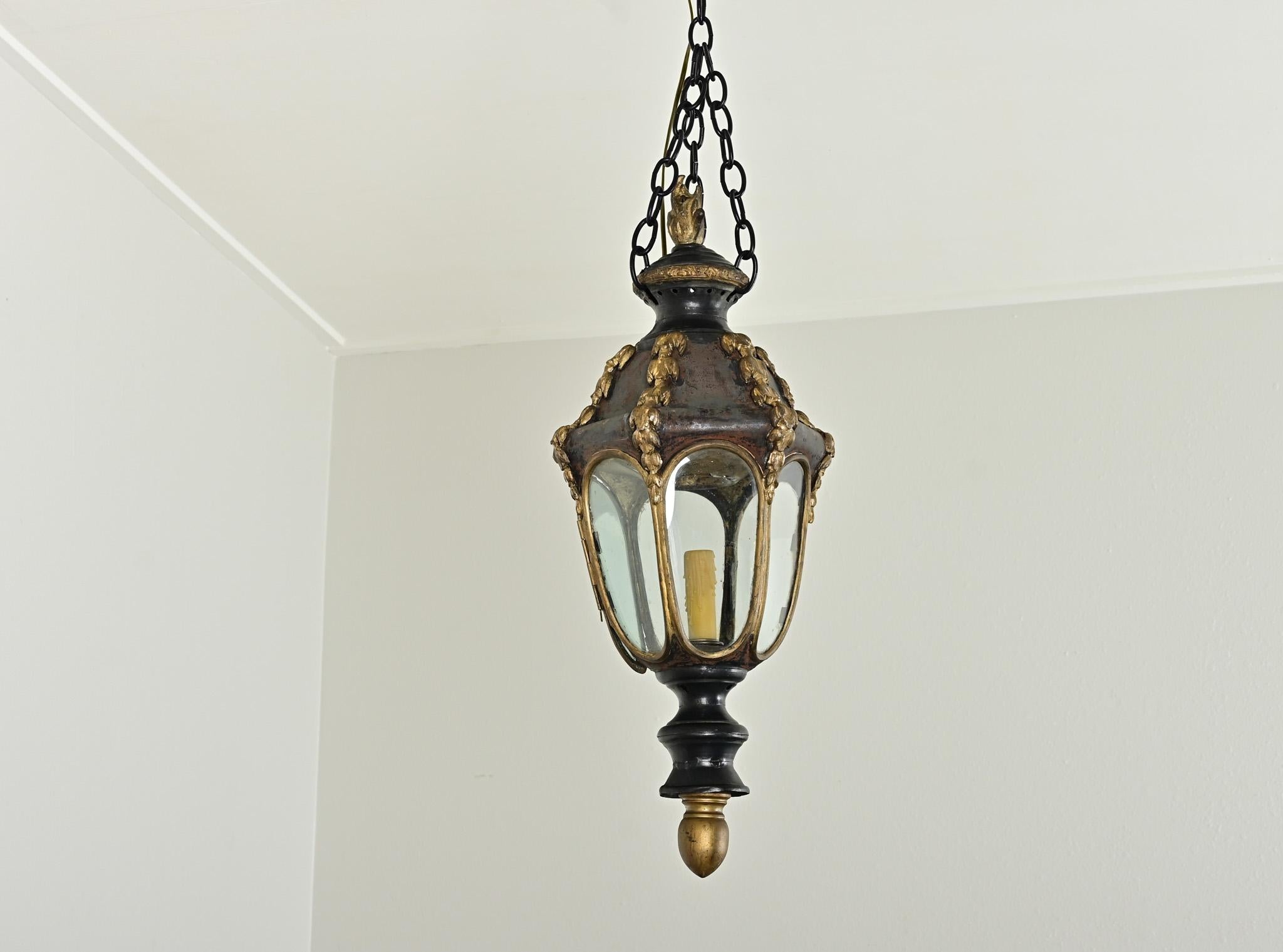 Farol colgante italiano del siglo XVIII en Bueno estado para la venta en Baton Rouge, LA