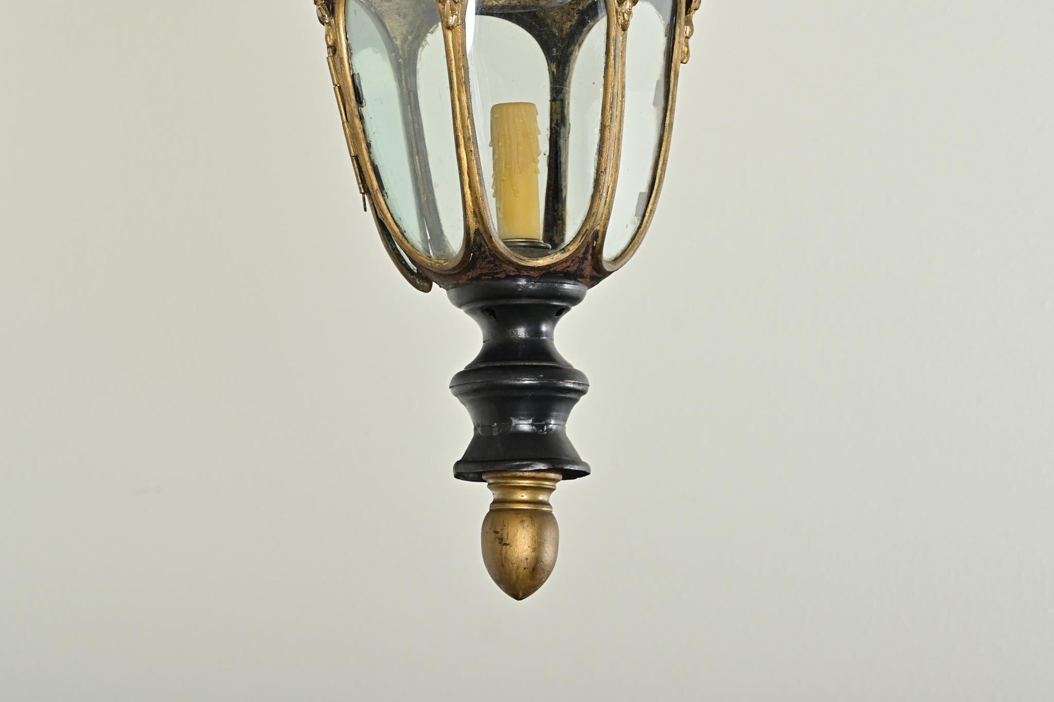 Farol colgante italiano del siglo XVIII Metal en venta