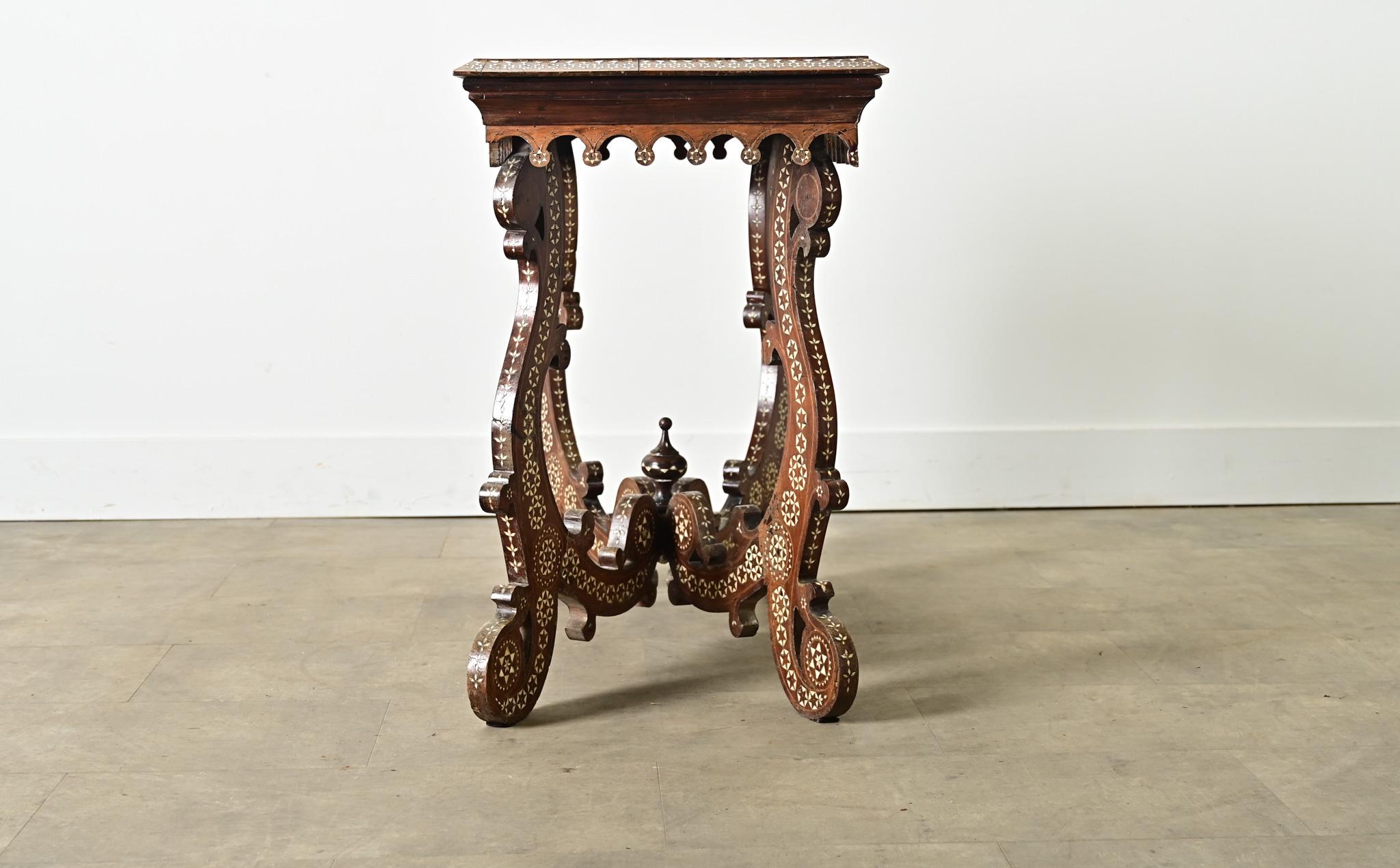 Italian 18th Century Inlay Console Table For Sale 8