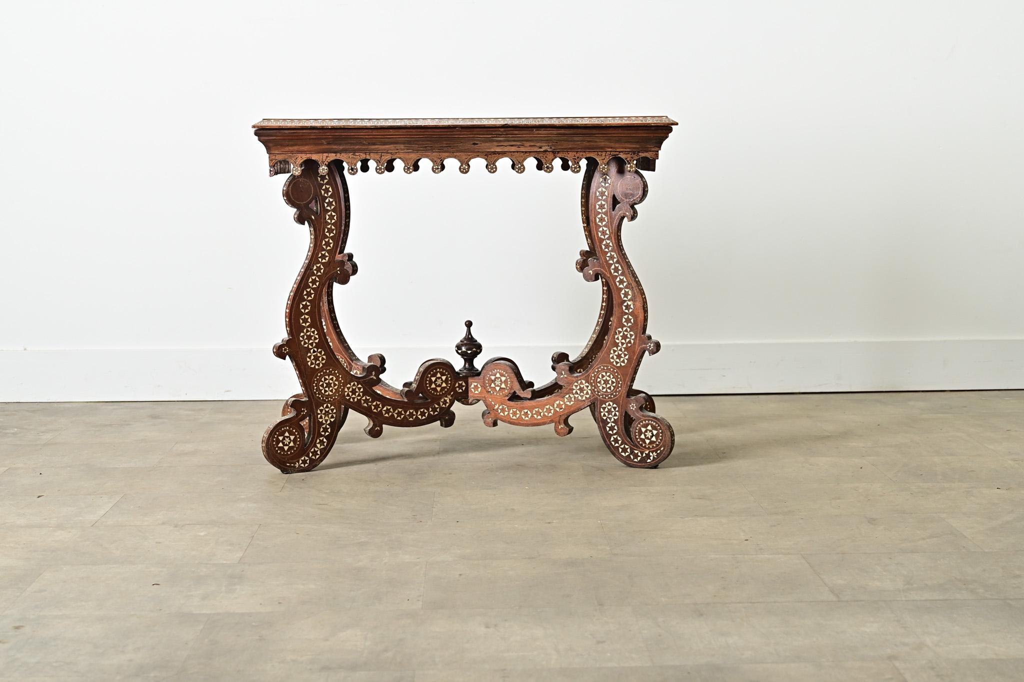 Other Italian 18th Century Inlay Console Table For Sale