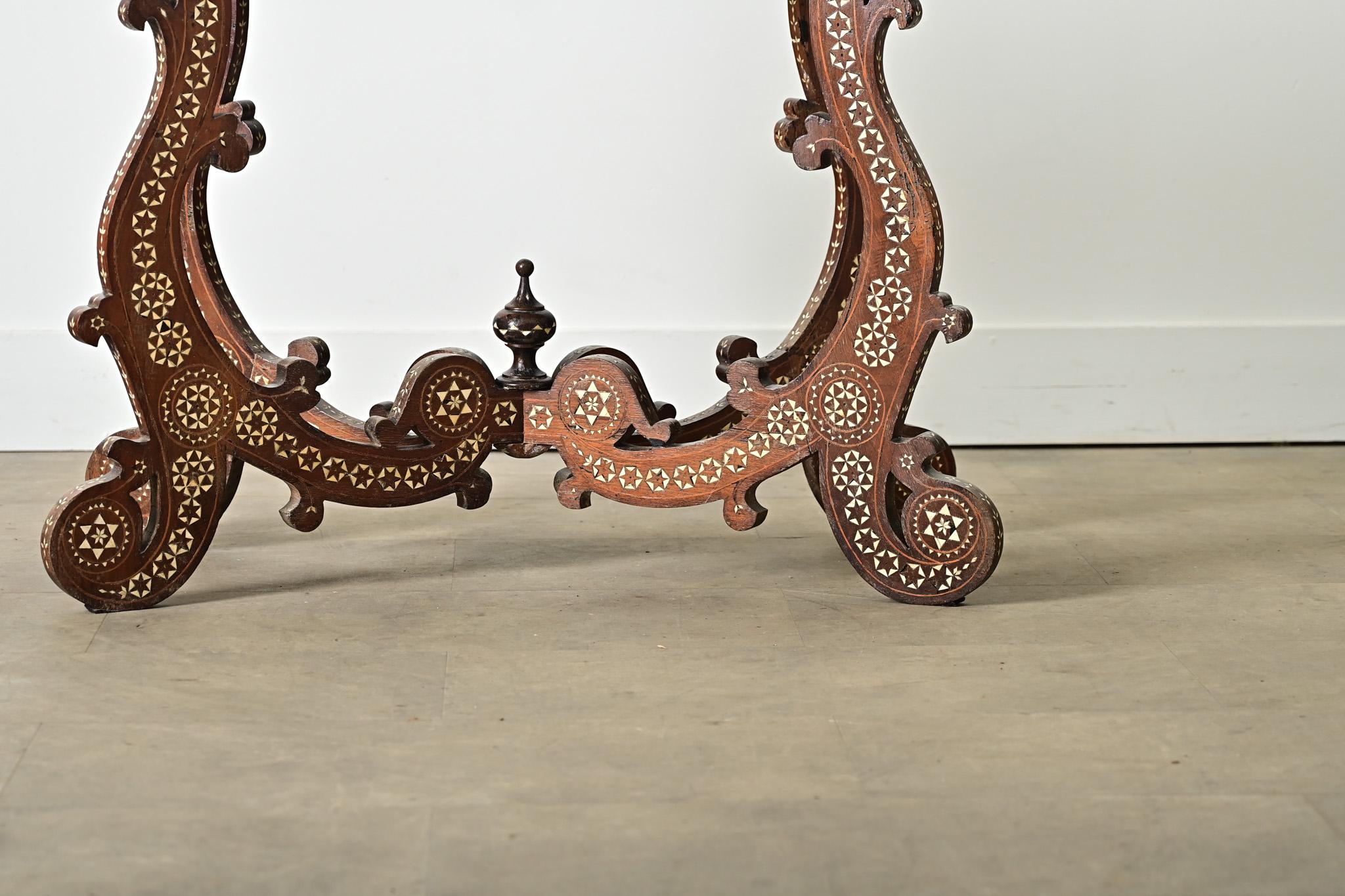 Italian 18th Century Inlay Console Table In Good Condition For Sale In Baton Rouge, LA