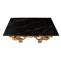 Italian 18th Century Louis XIV Period Giltwood and Marble Console