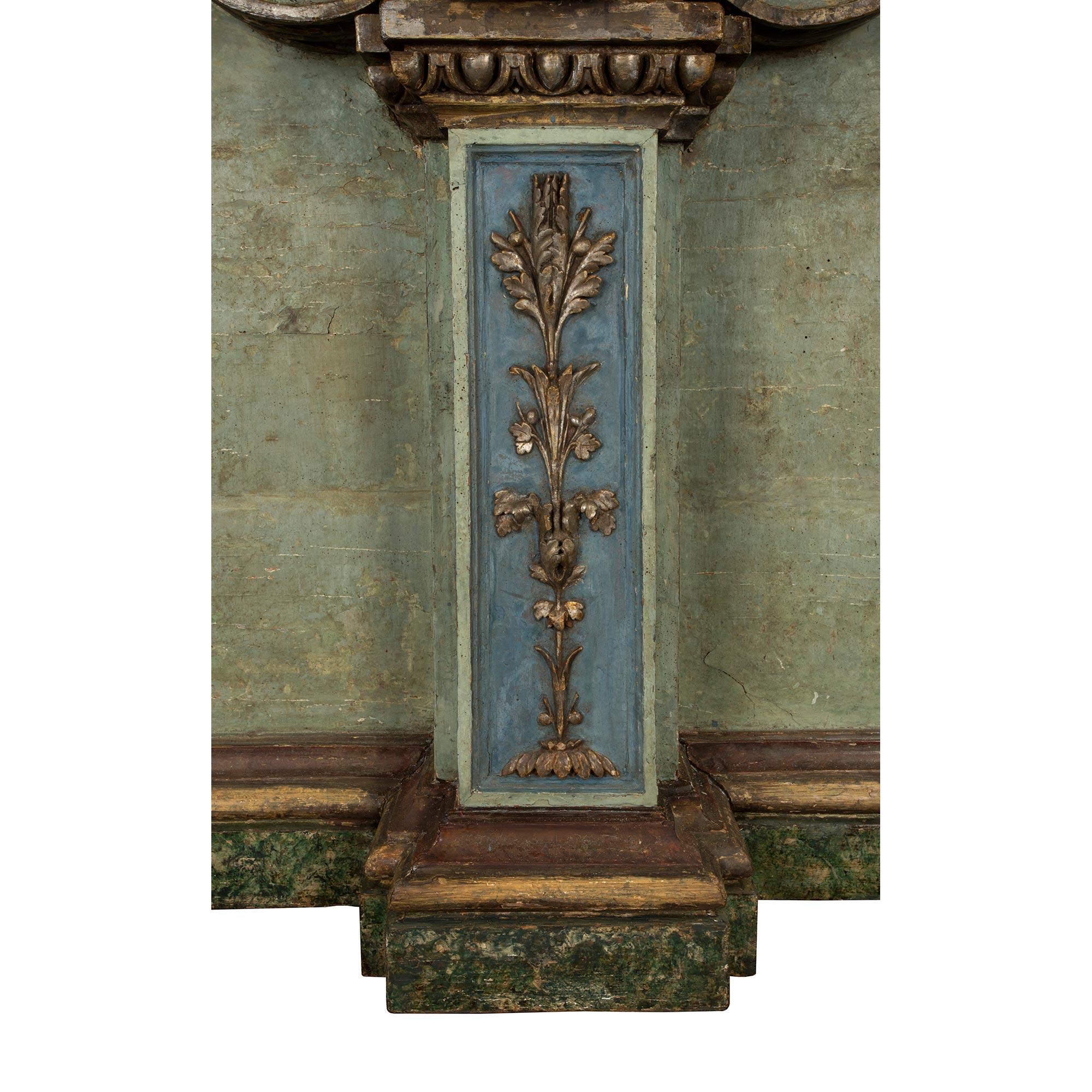Italian 18th Century Louis XIV Period Mecca Mirror and Console For Sale 5