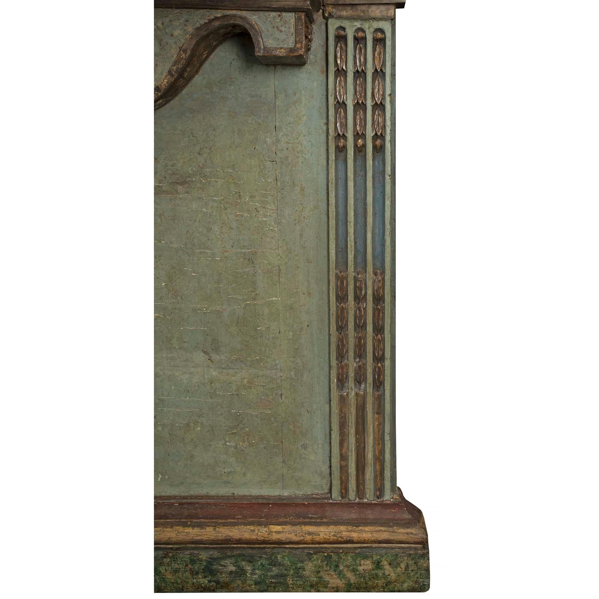 Italian 18th Century Louis XIV Period Mecca Mirror and Console For Sale 7