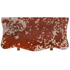 Italian 18th Century Louis XV Period Giltwood and Marble Freestanding Console