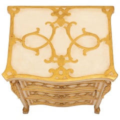 Italian 18th Century Louis XV Period Patinated, Giltwood and Ormolu Roman Chest