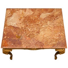 Italian 18th Century Louis XV Period Polychrome and Giltwood Center Table
