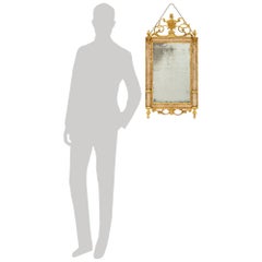 Italian 18th century Louis XVI Period Giltwood and Carnacina marble mirror