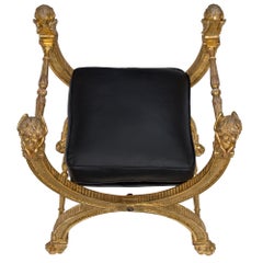 Italian 18th Century Louis XVI Period Giltwood Bench
