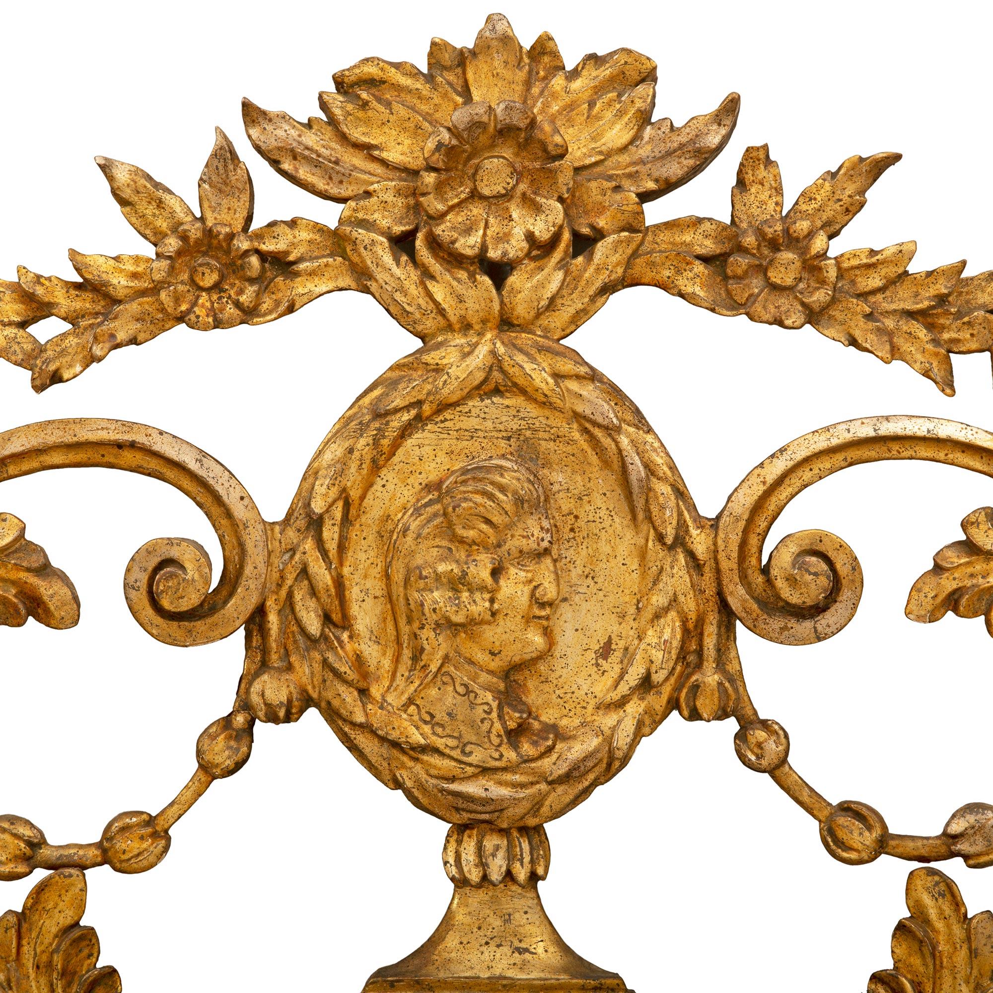 Miroir Mecca italien d'époque Louis XVI du 18ème siècle en vente 1