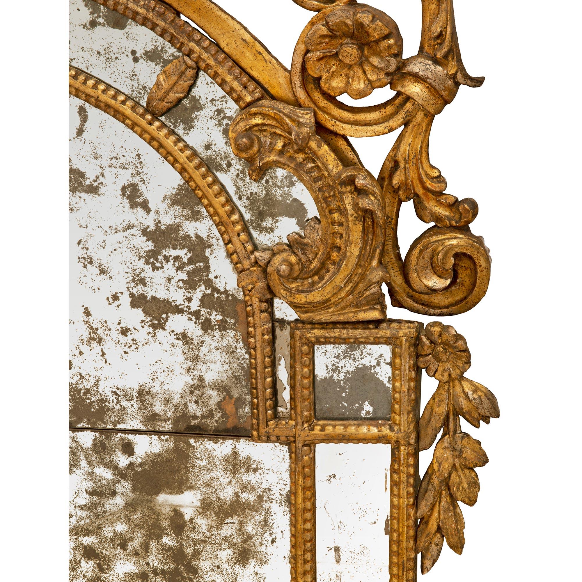 Miroir Mecca italien d'époque Louis XVI du 18ème siècle en vente 2