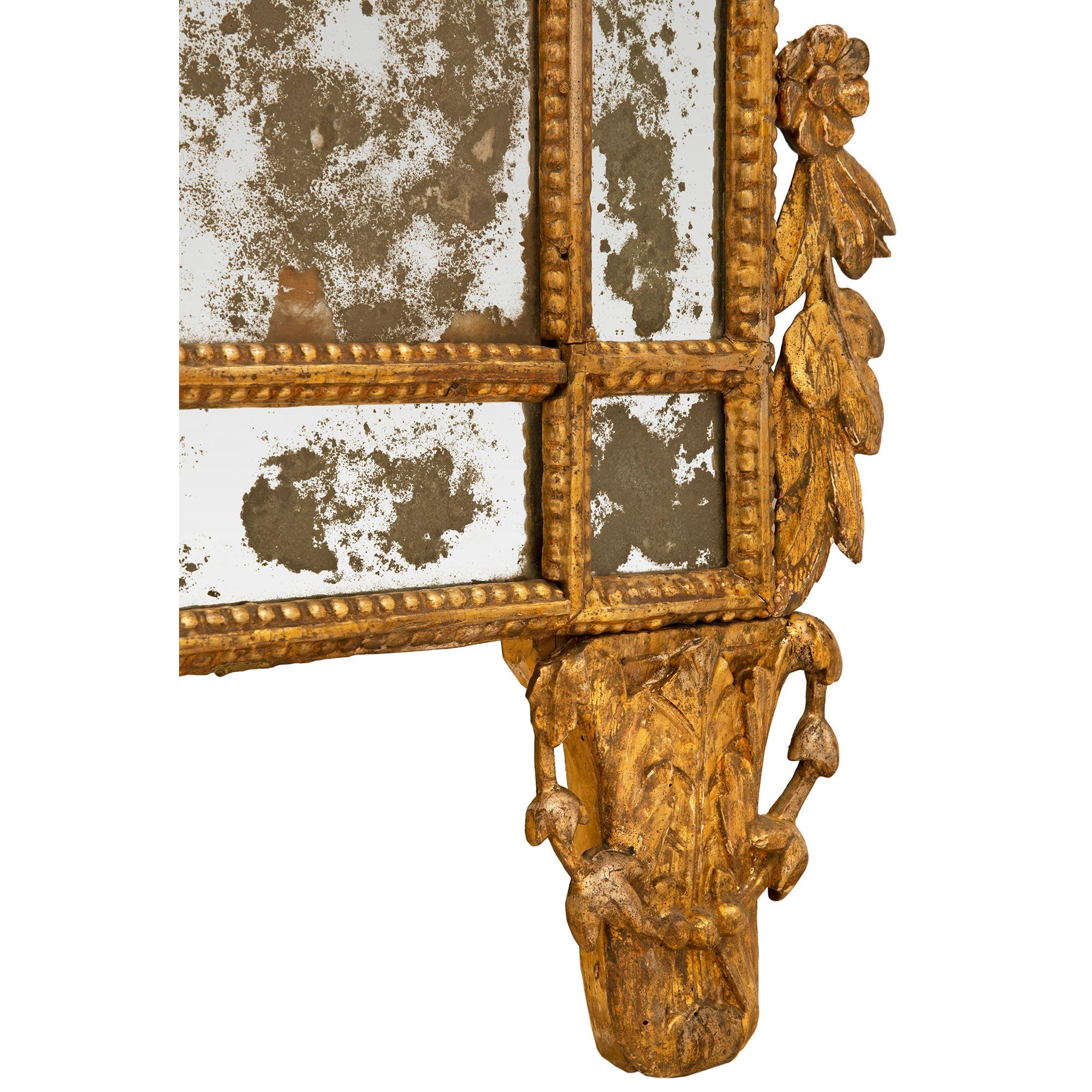 Italian 18th Century Louis XVI Period Mecca Mirror For Sale 4