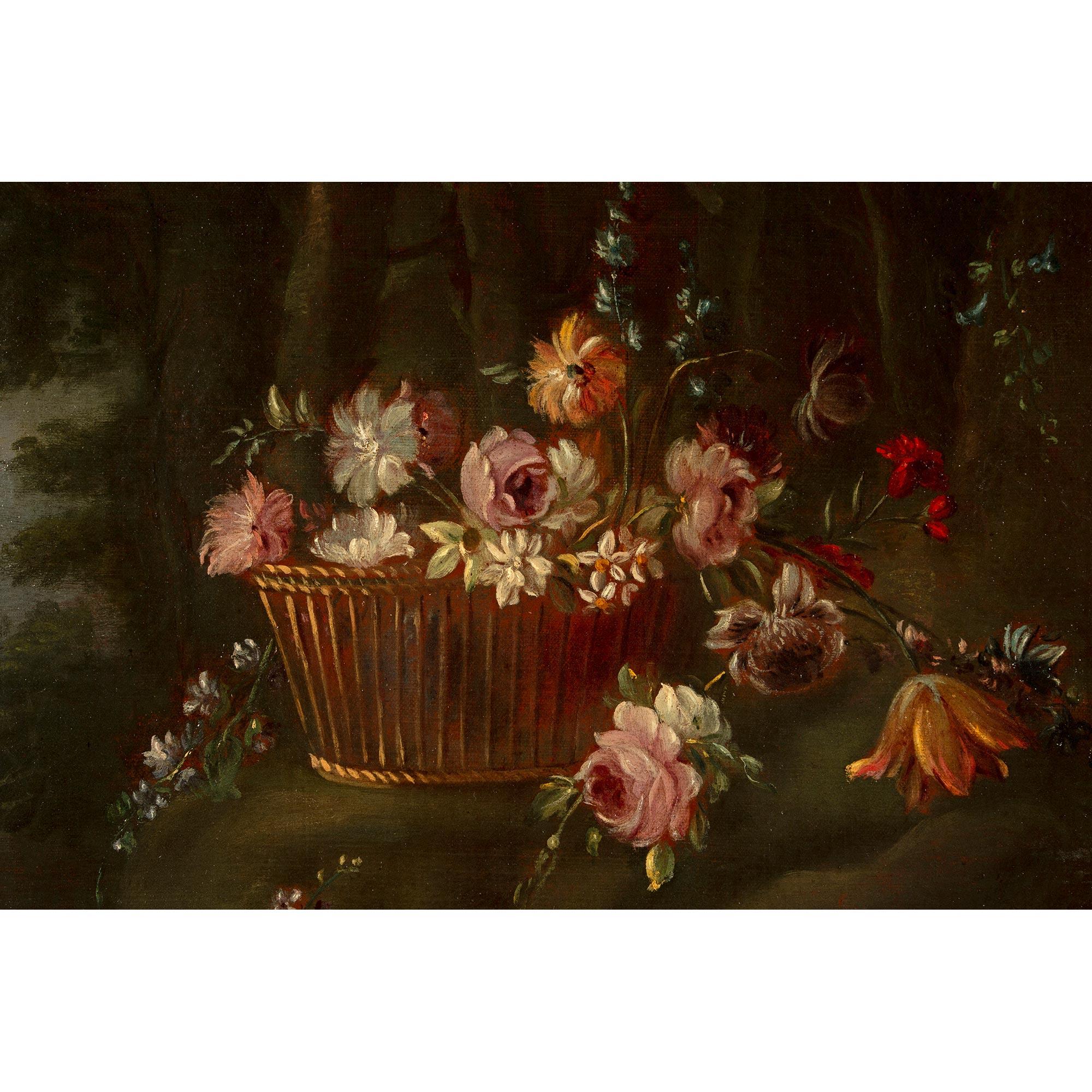 Italian 18th Century Louis XVI Period Oil on Canvas Still Life Painting For Sale 1