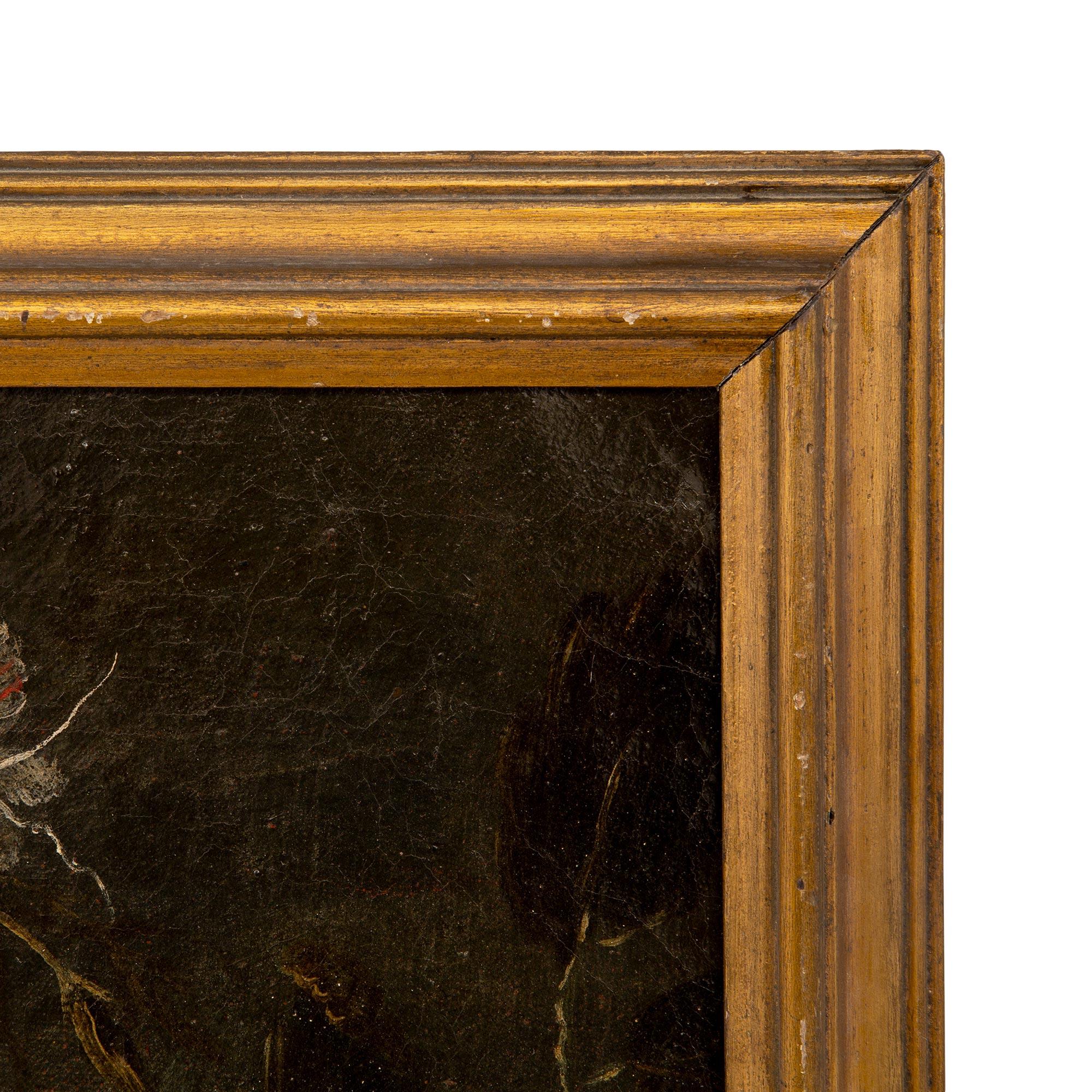 Italian 18th Century Louis XVI Period Oil on Canvas Still Life Painting 2