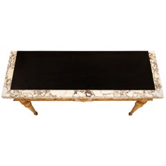 Italian 18th Century Louis XVI Period Patinated and Giltwood Console