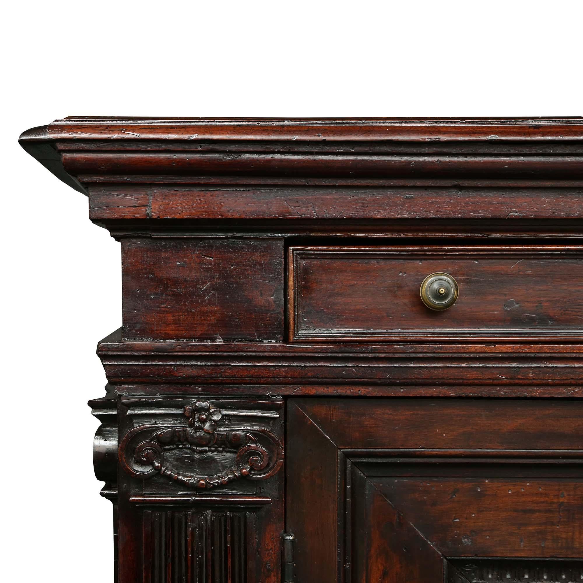 Italian 18th Century Louis XVI Period Walnut Credenza For Sale 3