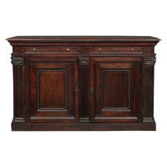 Italian 18th Century Louis XVI Period Walnut Credenza