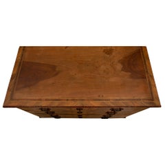 Italian 18th Century Louis XVI Period Walnut, Kingwood and Charmwood Commode