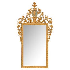 Italian 18th Century Louis XVI St. Giltwood Mirror