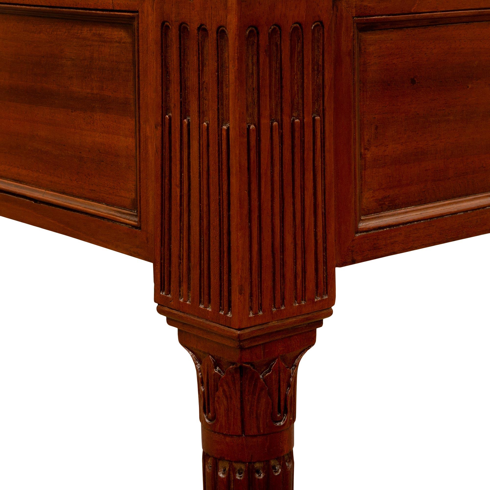 Italian 18th Century Louis XVI St. Mahogany And Scagliola Console, From Tuscany For Sale 2