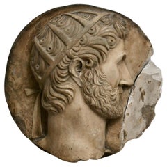 Italian 18th Century Marble Medallion